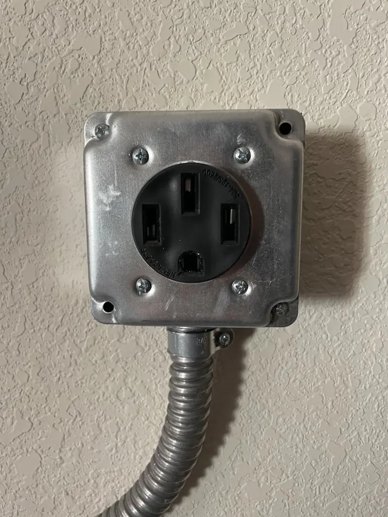 NEMA 14-50 outlet installed for Smart Home Electrical in Grand Mound
